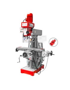 Trapano fresa fresatrice mandrino verticale e orizzontale holzmann bf500d 400v
