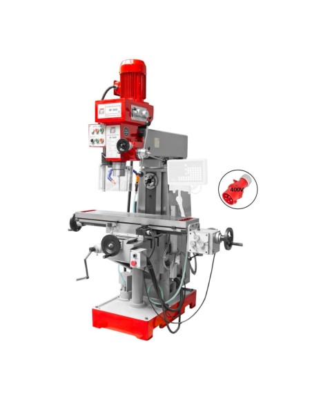 Trapano fresa fresatrice mandrino verticale e orizzontale holzmann bf500d 400v