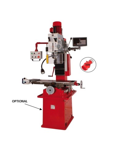 Trapano fresa da banco ad ingranaggi holzmann bf50dig 400v