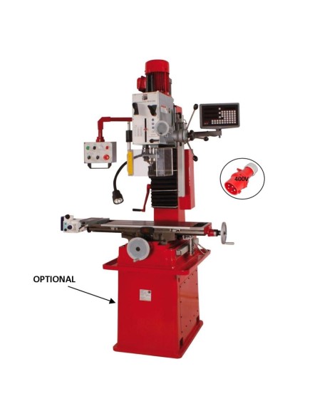 Trapano fresa da banco ad ingranaggi holzmann bf50dig 400v