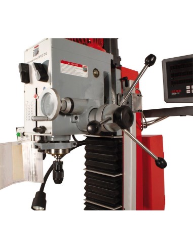 Trapano fresa da banco ad ingranaggi holzmann bf50dig 400v