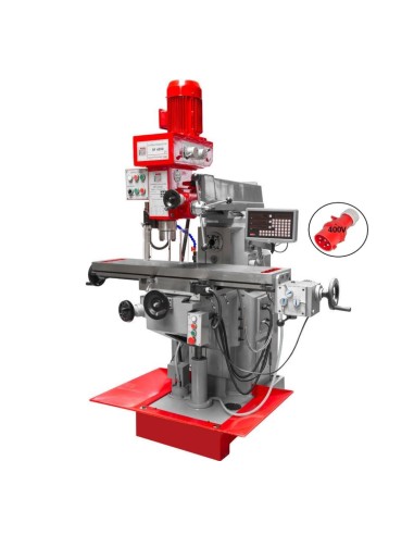 1 - Trapano fresa ingranaggi mandrino verticale e orizzontale holzmann bf600d 400v