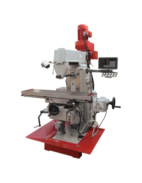 2 - Trapano fresa ingranaggi mandrino verticale e orizzontale holzmann bf600d 400v