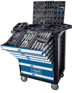 Carrello porta attrezzi per officina con utensili 70pz Scheppach tw1100