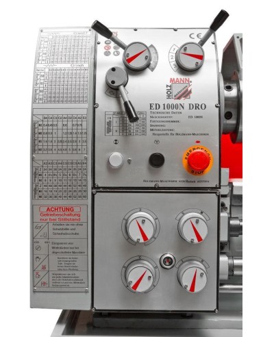 Tornio parallelo da ferro metallo con visualizzatore holzmann ed1000ndig 400v