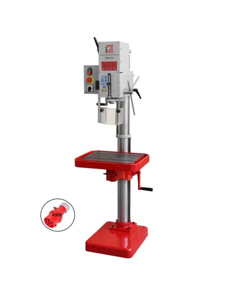 Trapano a colonna con ingranaggi holzmann gbm25 400v