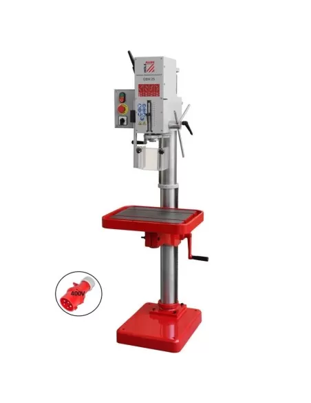 1 - Trapano a colonna con ingranaggi holzmann gbm25 400v
