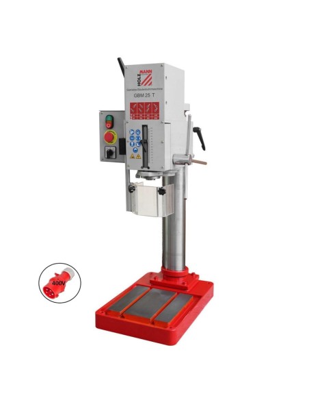 1 - Trapano a colonna con ingranaggi fresa holzmann gbm25t 400v