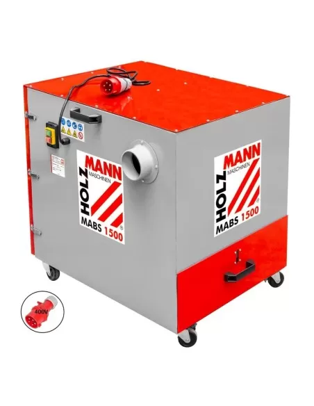 1 - Aspiratore polvere metalli trucioli metallici Holzmann mabs1500 400v