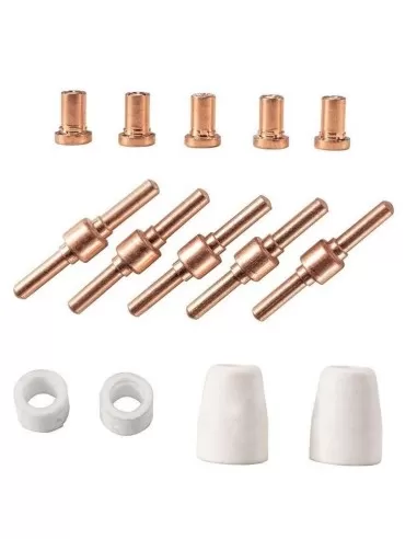 1 - Set di accessori 14 pz ugelli elettrodi per taglierina al plasma plc40 Scheppach