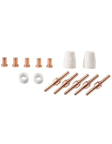 Set di accessori 14 pz ugelli elettrodi per taglierina al plasma plc40 Scheppach