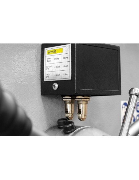 2 - Trapano a colonna con trasmissione a cinghia 400v holzmann sb510vh