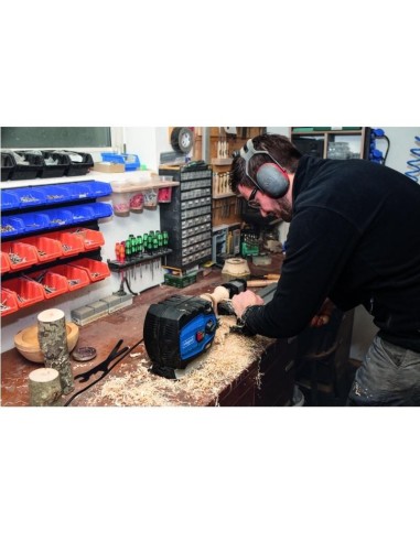 Tornio per legno Scheppach dm600vario 550w 600mm + set 8 scalpelli sgorbie