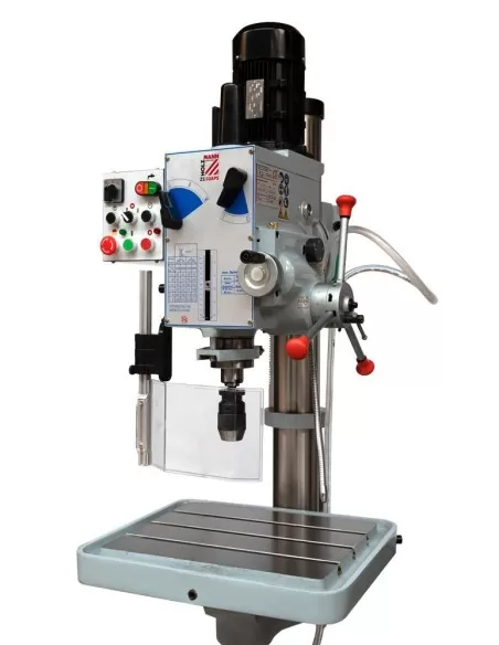 2 - Trapano a colonna con ingranaggi holzmann zs50aps 400v