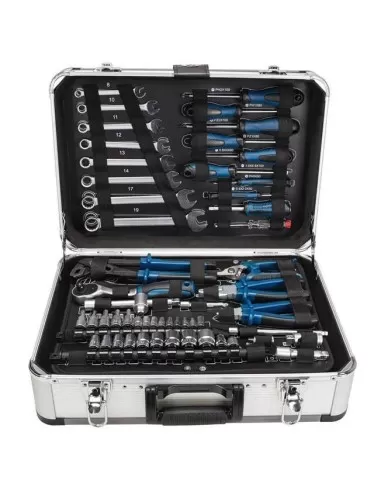 1 - Valigia porta utensili con set di chiavi e inserti 101pz Scheppach tb150