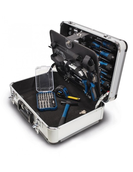 Valigia porta utensili con set di chiavi e inserti 101pz Scheppach tb150