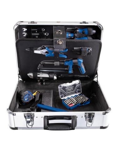 Valigia porta utensili con set di chiavi e inserti 101pz Scheppach tb150