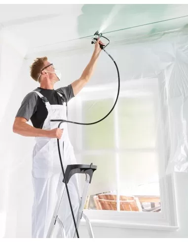 2 - Spruzzatore vernice airless 750w pistola spruzzo verniciatura Scheppach acs3000