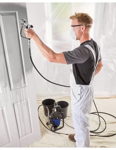 5 - Spruzzatore vernice airless 750w pistola spruzzo verniciatura Scheppach acs3000