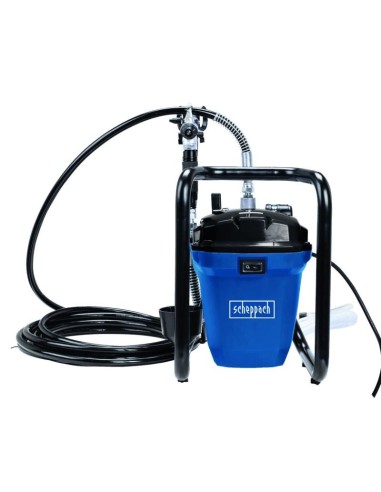 Spruzzatore vernice airless 750w pistola spruzzo verniciatura Scheppach acs3000