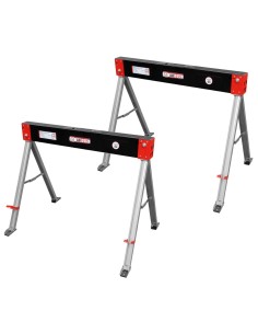 1 - Coppia cavalletti pieghevoli cavalletto richiudibile lavoro holzmann ab1015