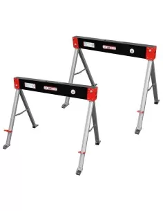 1 - Coppia cavalletti pieghevoli cavalletto richiudibile lavoro holzmann ab1015