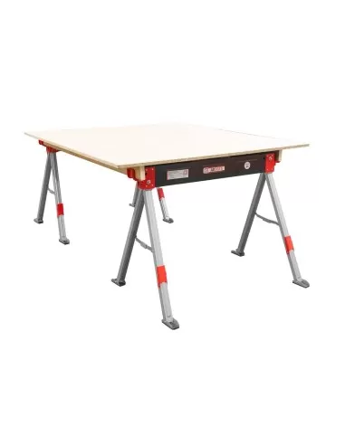 4 - Coppia cavalletti pieghevoli cavalletto richiudibile lavoro holzmann ab1015