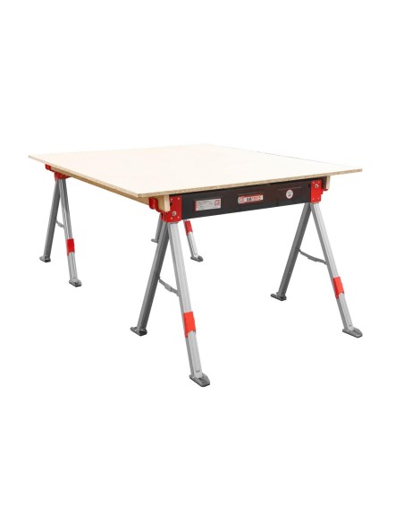 4 - Coppia cavalletti pieghevoli cavalletto richiudibile lavoro holzmann ab1015