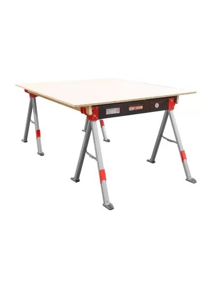 4 - Coppia cavalletti pieghevoli cavalletto richiudibile lavoro holzmann ab1015