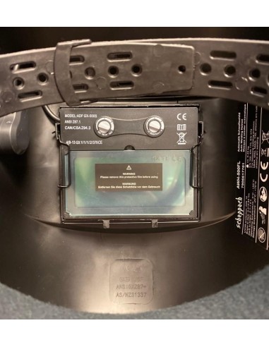 Maschera casco da saldatura saldatore autoscurante Scheppach awh-500bl