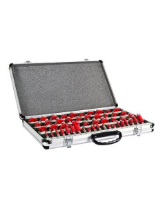 Kit set 50 frese fresatura per fresatrici legno 8 mm holzmann ofs50