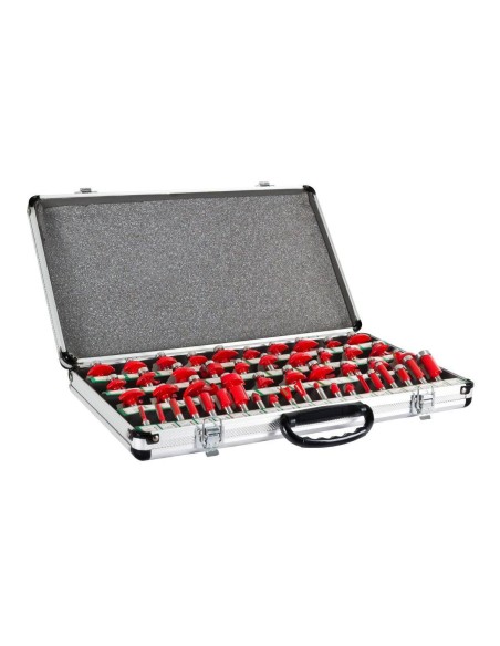 Kit set 50 frese fresatura per fresatrici legno 8 mm holzmann ofs50