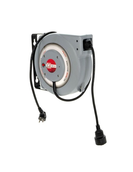 1 - Avvolgicavo automatico rientrante 15m elettrico prolunga 230v holzmann ekr15m