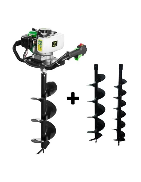 1 - Trivella mototrivella a scoppio 51,7cc con eliche 100 150 200 mm Zipper zi-elb70