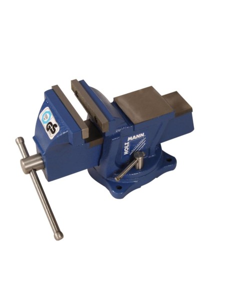Morsa da banco girevole 100 mm in ghisa incudine holzmann wbs100n