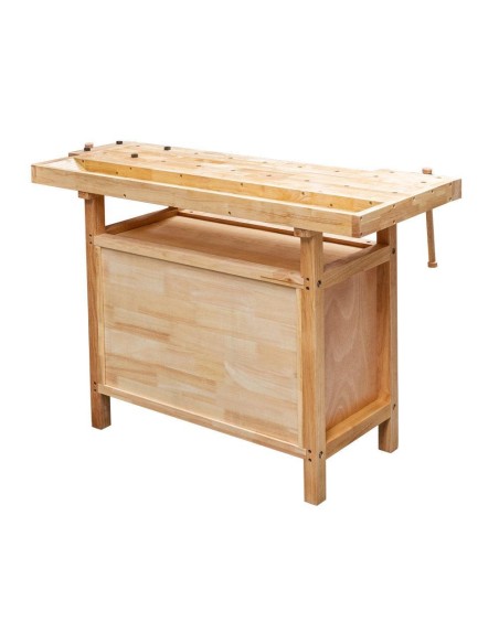 Banco da lavoro in legno officina falegname cassetto morsa holzmann wb138c