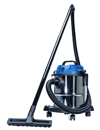 2 - Bidone aspiratutto Scheppach nts20 fusto in inox 20lt 1200w