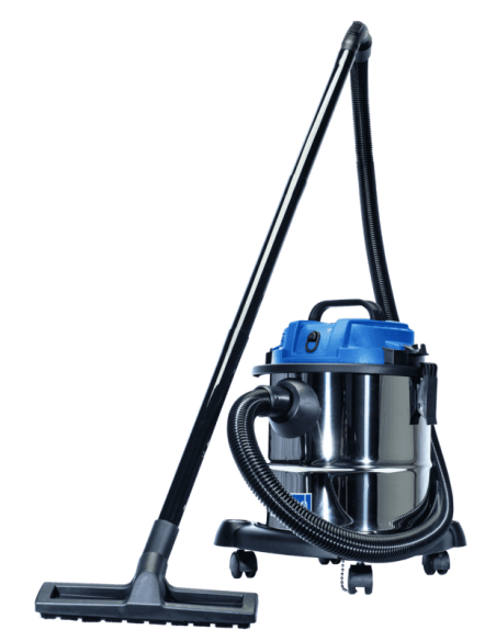 2 - Bidone aspiratutto Scheppach nts20 fusto in inox 20lt 1200w