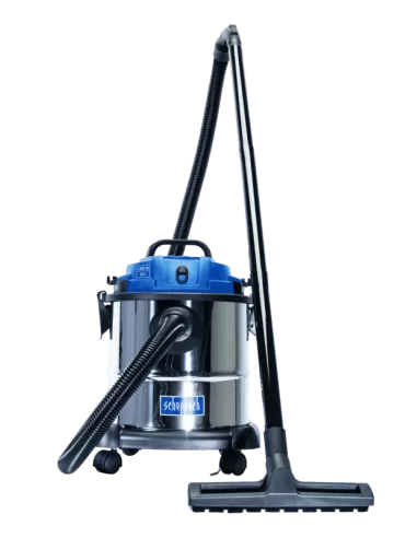 3 - Bidone aspiratutto Scheppach nts20 fusto in inox 20lt 1200w