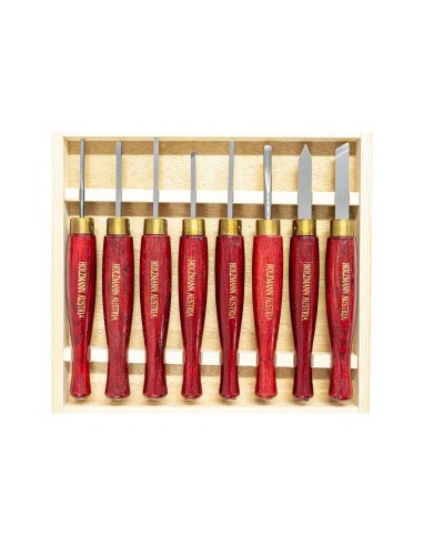 1 - Set sgorbie scalpelli per micro tornitura tornio legno holzmann hm8tlg