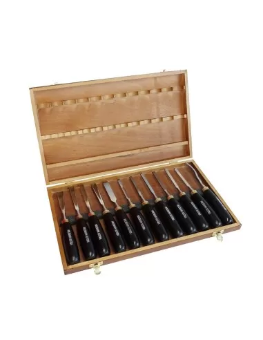 Set 12 pz sgorbie da intaglio legno holzmann sch12tlg