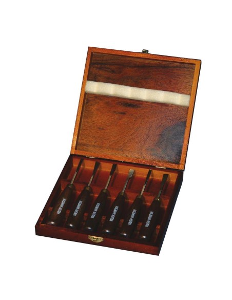 Set 6 pz sgorbie per intaglio legno holzmann sch6tlg