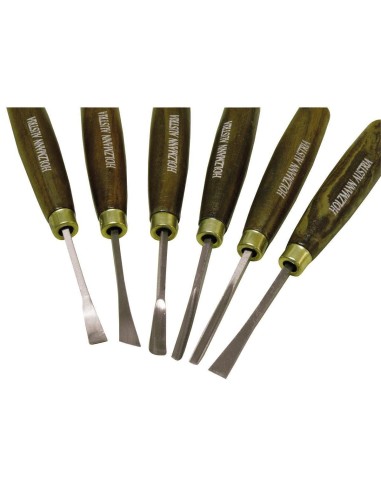 Set 6 pz sgorbie per intaglio legno holzmann sch6tlg