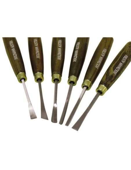 Set 6 pz sgorbie per intaglio legno holzmann sch6tlg