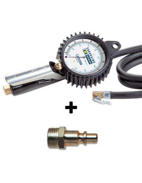 Pistola gonfiaggio wonder by MICHELIN bar psi manometro pneumatici gomme + raccordo ri4101