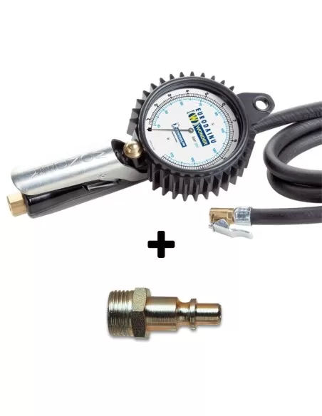 Pistola gonfiaggio wonder by MICHELIN bar psi manometro pneumatici gomme + raccordo ri4101