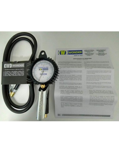 Pistola gonfiaggio wonder by MICHELIN bar psi manometro pneumatici gomme + raccordo ri4101