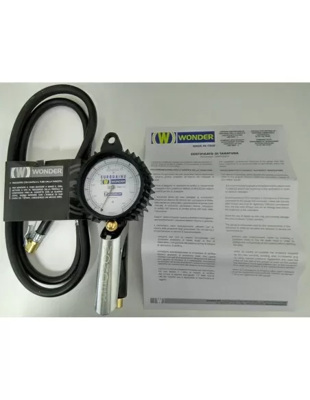 Pistola gonfiaggio wonder by MICHELIN bar psi manometro pneumatici gomme + raccordo ri4101
