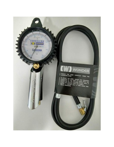 Pistola gonfiaggio wonder by MICHELIN bar psi manometro pneumatici gomme + raccordo ri4101