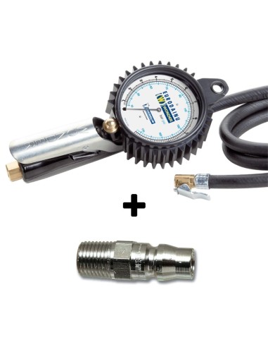 Pistola gonfiaggio wonder by MICHELIN bar psi manometro pneumatici gomme + raccordo rng4101